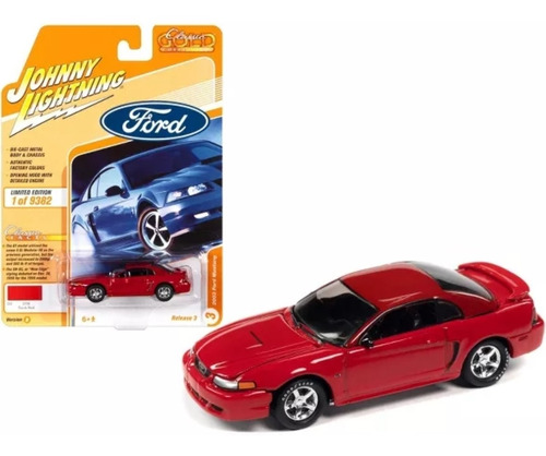 Johnny Lightning 1:64 2003 Ford Mustang Rojo Carro