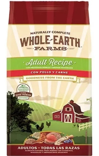 Whole Earth Farms Perro Adulto Pollo-carne X 2 Kg