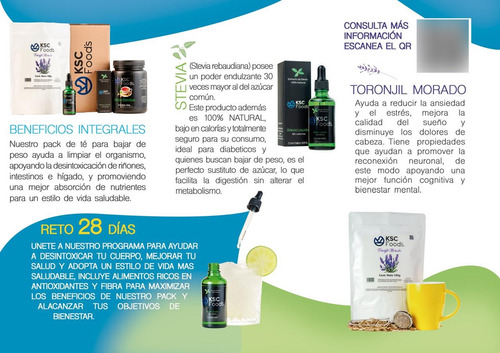 Te Detox Tratamiento 28dias (te Detox, Stevia Y Te Toronjil)