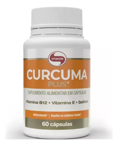 Curcuma Plus Suplemento Alimentar 60 Cápsulas Vitafor