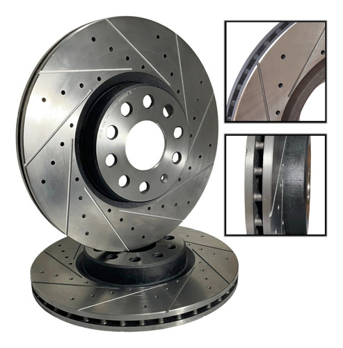 Disco De Freio Vent. Frisado Esportivo Fiat Punto 257mm Hf32