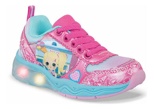 Tenis Con Luces Cliana Rosa Para Niña Los Gomosos