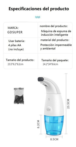Dispensador Sensor Infrarrojo Automático De Jabón / 220022