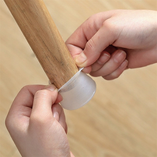 Imagem 6 de 6 de 16pc Cadeira De Mesa De Silicone Perna Cap Pad Móveis Pés