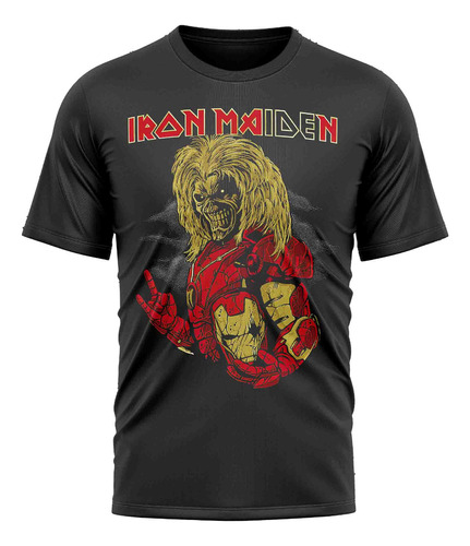 Remera Rock Iron Maiden - Iron Man 100/algodon Dtf#2402