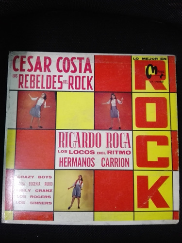 Rock Disco Cesar Costa Los Rebeldes Ricardo Roca Lp