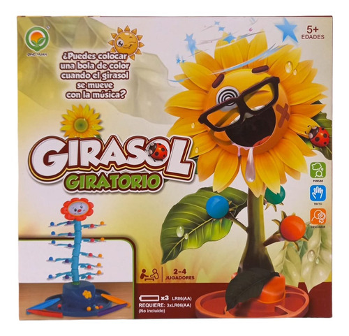 Juego De Mesa Equilibrio Girasoles Giratorio