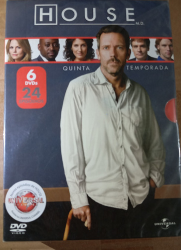 Dvd Box Doctor House, Quinta Temporada Completa.