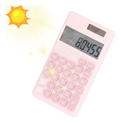 Calculadora Solar Ecológico Pequeña Portátil 8 Digitos Lcd