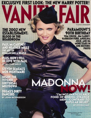 Madonna Revista Vanity Fair Magazine October 2002 No. 506
