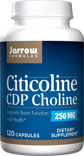 Jarrow Formulas, Cdp Choline Citicolina, 250mg, 120 Caps Sabor Sin Sabor