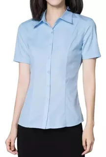 Blusas, Camisas De Mujer Oxford Manga Corta