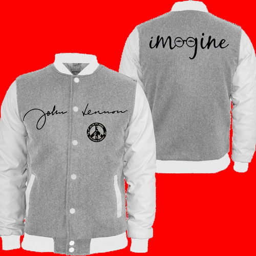 Casaco Moletom John Lennon  College Blusa Moleton