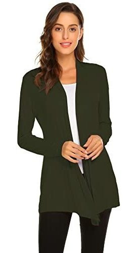 Nuevocoice Mujeres Cardigans Ligero Suave Drape 1v5ss