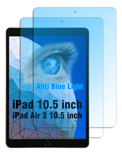 Keanboll 2 Protector Pantalla Para iPad Air 3 10.5  Luz Azul