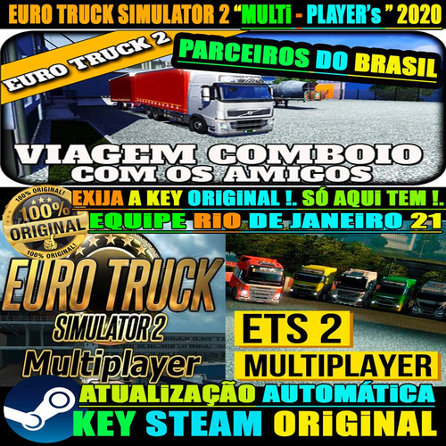 Jogo Euro Truck Simulator 2 Brasil Bus + Caminhões Original 