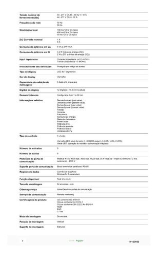 Multimedidor De Energia, Display Led, Modbus Rtu - Pm2120