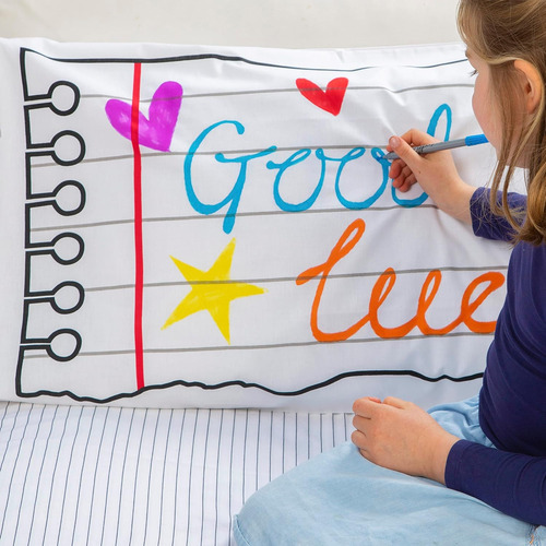 Doodle Pillowcase - Colorea Tu Propia Funda De Almohada...