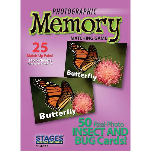 Photographic Memory Game - Insects And Bugs