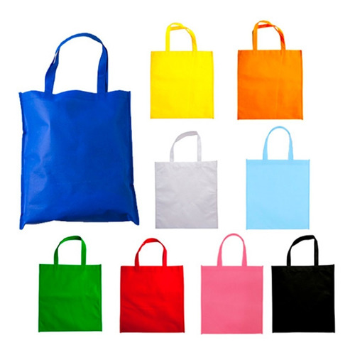 Paquete De 10 Piezas Bolsa Ecológica De Non Woven, Cosida.