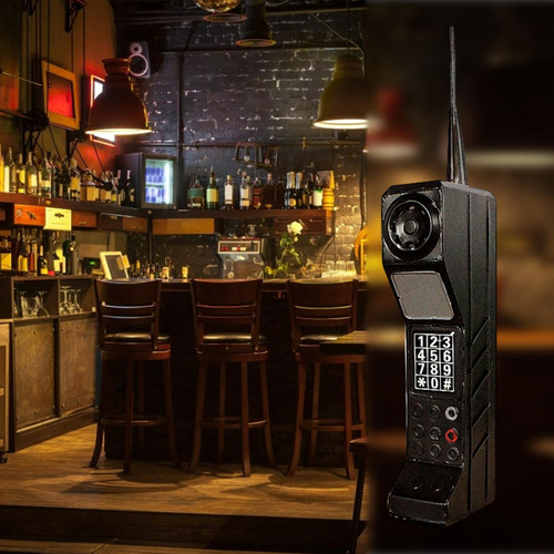 Molde De Teléfono Móvil Obsoleto Retro, Modelo De Negro