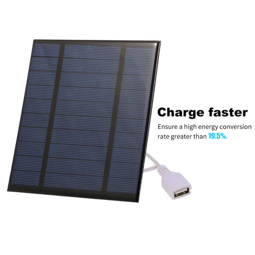 Cargador Solar Portátil 2.5w / 5v / 3.7v Con Puerto Usb Comp