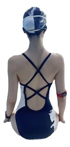Traje De Baño De Una Pieza Para Mujer Con Estampado De Gato