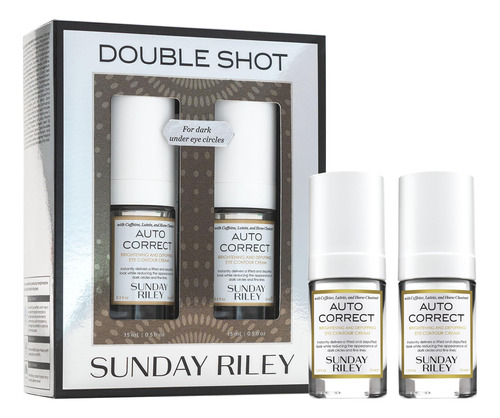 Sunday Riley Double Shot Auto Correct Eye Cream Duo Skincare
