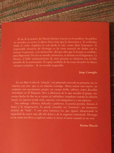 Imagen 3 de 3 de Libro Hormigas En Las Venas Martín Jiménez Guerra Viajera Ed