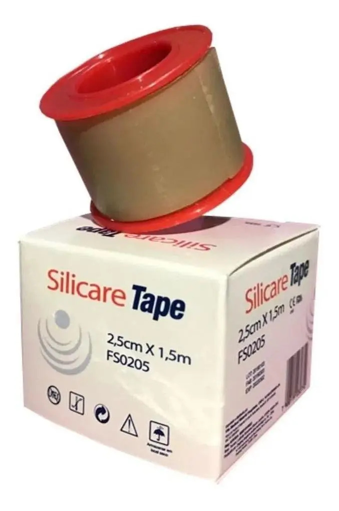 Fita Cirúrgica Silicare Tape 2,5cm X 1,5m Unidade