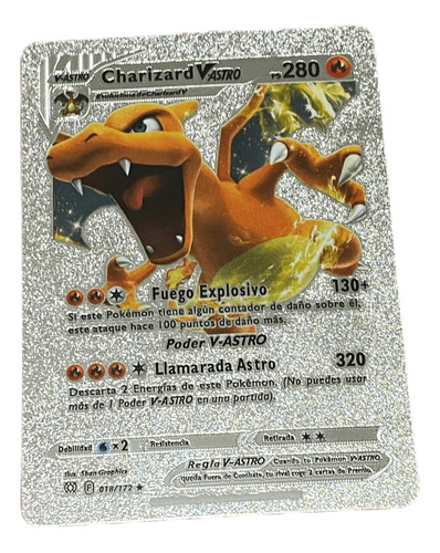 Juego De Carta Pokemon Plateada Colección Charizard Vastro