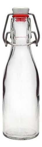 60 Botellas De Vidrio + Tapón Mecanico 250ml