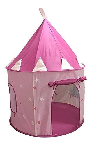 Suesport Girls Princess Castle Play Tent, Rosa