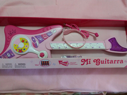 Bella Guitarra Musical Para Niñas, Disney Barbie Genio 