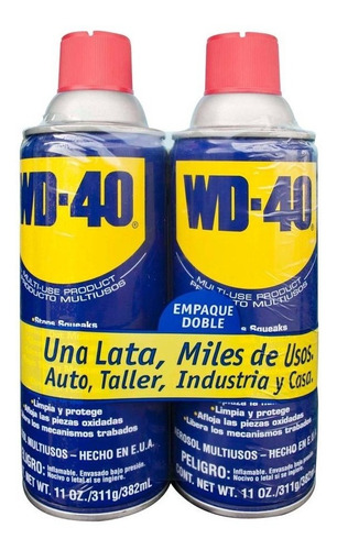 Lubricante Wd40 2pk/382ml Spry Wd40 X 2 Und Multiuso