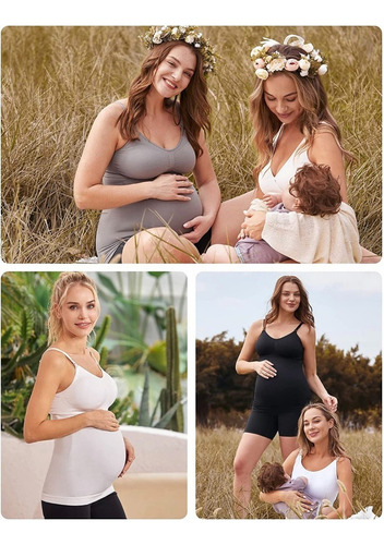 Camiseta De Lactancia Maternidad Con Sujetador Integrado
