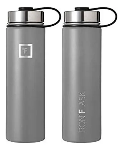 Termo Iron Flask Botella Deportiva 22 Onzas Gris