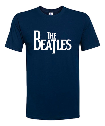 ¡oferta! Polera Azul Marino Xl, The Beatles Logo, Music