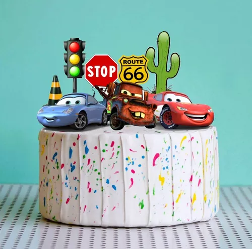 Bolo Carros  Bolo relâmpago mcqueen Car Cake Lightn…