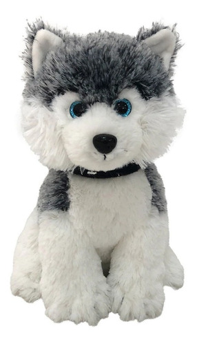 Peluche Perro Siberiano 25 Cm Con Sonido Kawaii