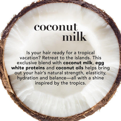 Ogx Nutritivo + Leche De Coco Acondicionador, 25.4 Onza Tama