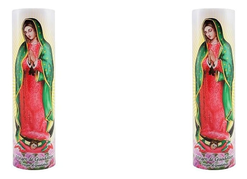 Stonebriar Virgen De Guadalupe - Vela Led Sin Llama, Decorac