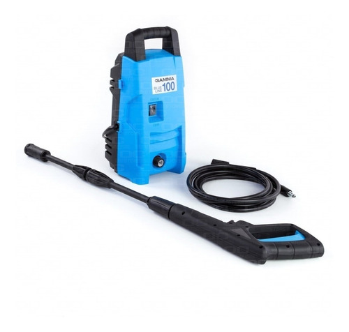 Hidrolavadora Gamma 100 Blue Line G2508ar 1200w 90bar Autostop + Lanza Chorro Regulable Con Manguera 5mts + Regalo