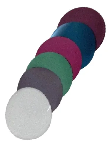 comprar Lija 9x6.5 Pulgada A\u002Fo 5um Color Negro Fibra Óptica Circular