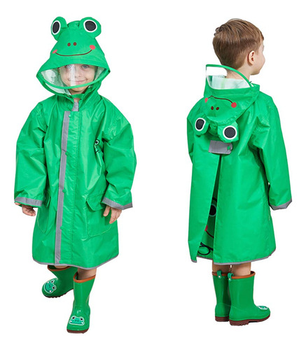 Impermeable De Dibujos Animados 3d Para Niños