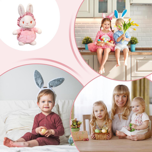 Conejo De Pascua Relleno Juguete De Conejito De Peluche Muñe