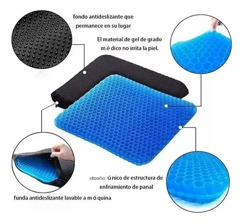 Asiento De Coche Suave Con Cojín De Gel De Silicona Ergonómi