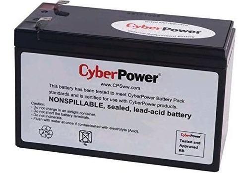 Cyberpower Rb1290 Cartucho De Batería De Repuesto, Sin Mante