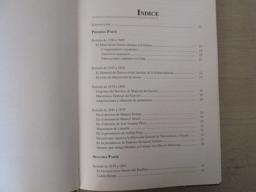 118 Años Material Guerra Ejercito Chile Gral Pinochet Escaso (Usado)