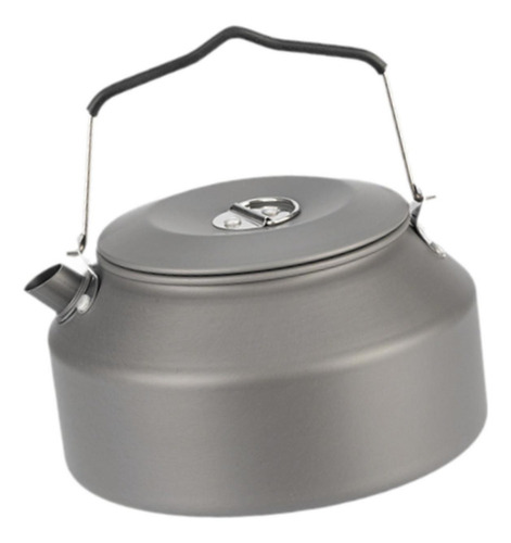 Tetera De Aluminio Portátil Para Aventuras Al Aire Gris
